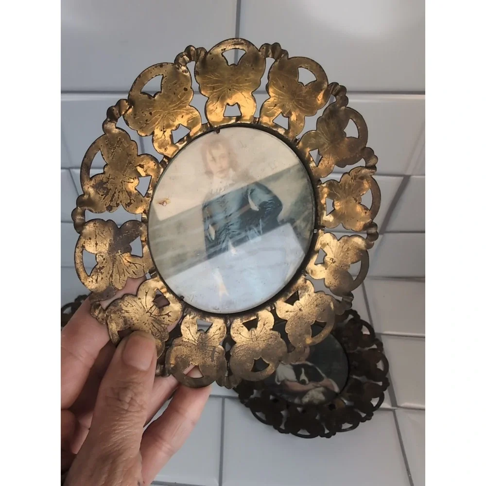 3 Vintage Brass Butterfly 6